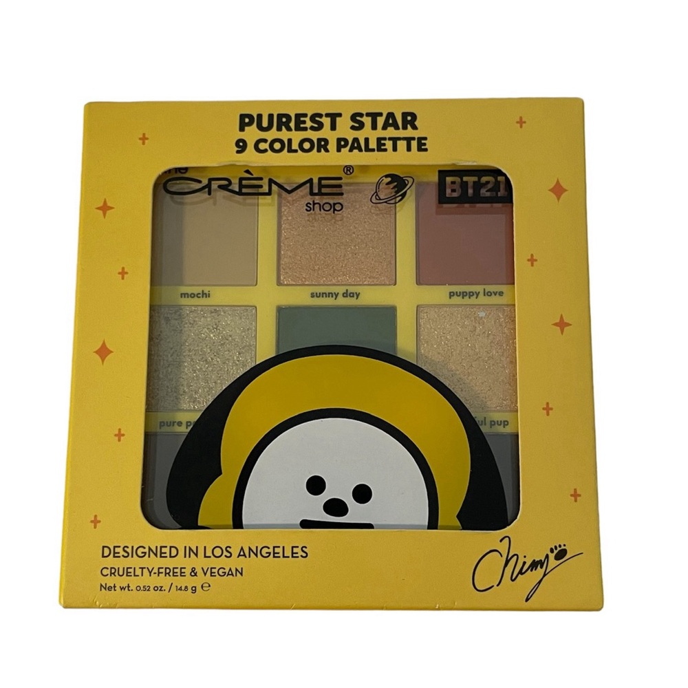 NIB  The Crème Shop | BT21: PUREST STAR Eyeshadow Palette - CHIMMY